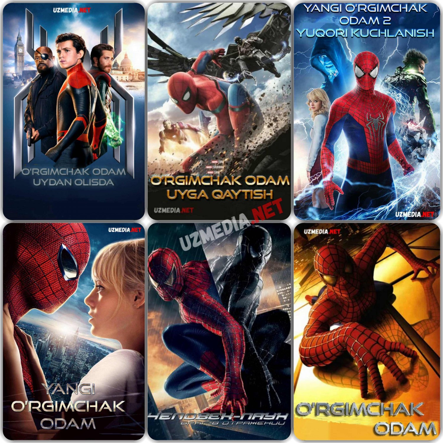 O'rgimchak Odam Barcha qismlari Uzbek tilida 2018 O'zbekcha tarjima Full HD ko'rish skachat