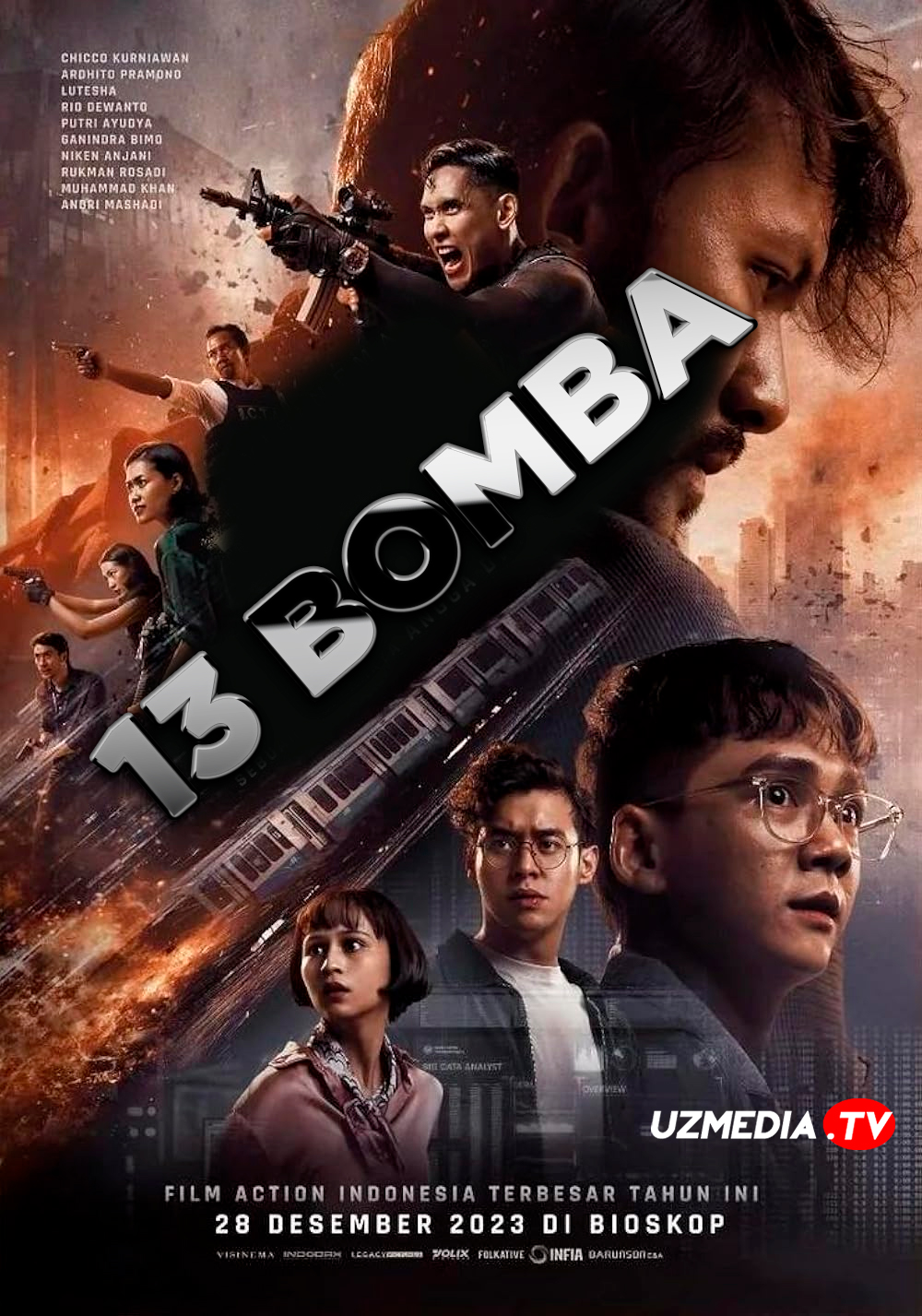 13 bomba / Jakartadagi 13 portlash Indoneziya filmi Uzbek tilida O'zbekcha tarjima kino 2023 Full HD tas-ix skachat