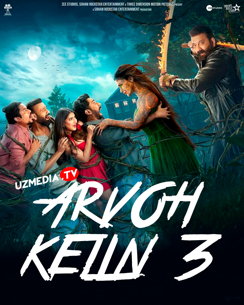 Arvoh kelin 3 / Arvoh ayol Premyera Hind kino Uzbek tilida O'zbekcha 2025 tarjima kino Full HD tas-ix skachat