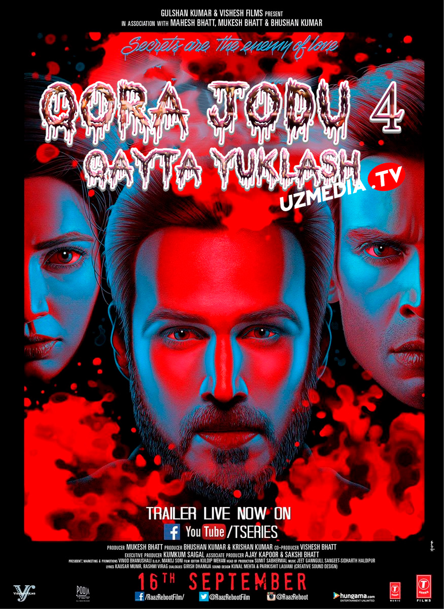 Qora jodu 4 / Sir 4 / Raaz 4: Qayta yuklash (Ujas, Qo'rqinchli film) Hind kino 2016 Uzbek tilida O'zbekcha tarjima kino Full HD skachat