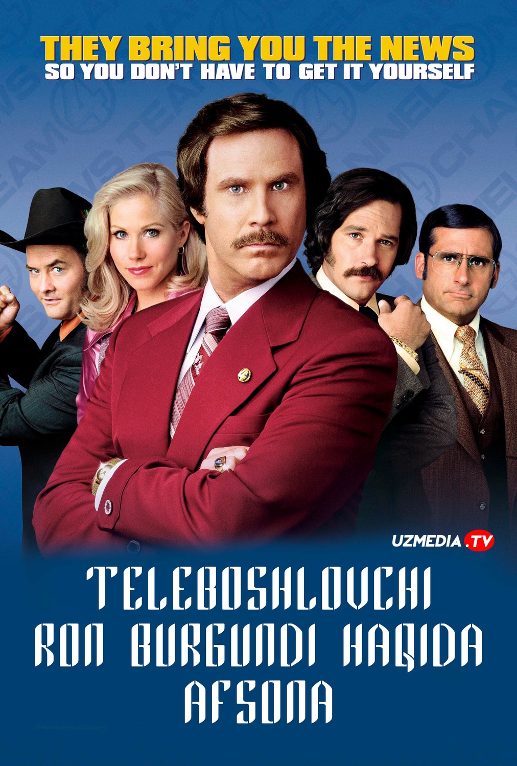 Teleboshlovchi Ron Burgundi haqida afsona Uzbek tilida O'zbekcha 2004 tarjima kino Full HD tas-ix skachat