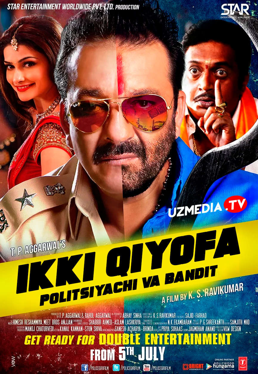 Ikki qiyofa: Politsiyachi va bandit / Ikkitasi birda: Qonuniy inspektor Hind kino Uzbek tilida O'zbekcha 2013 tarjima Full HD skachat