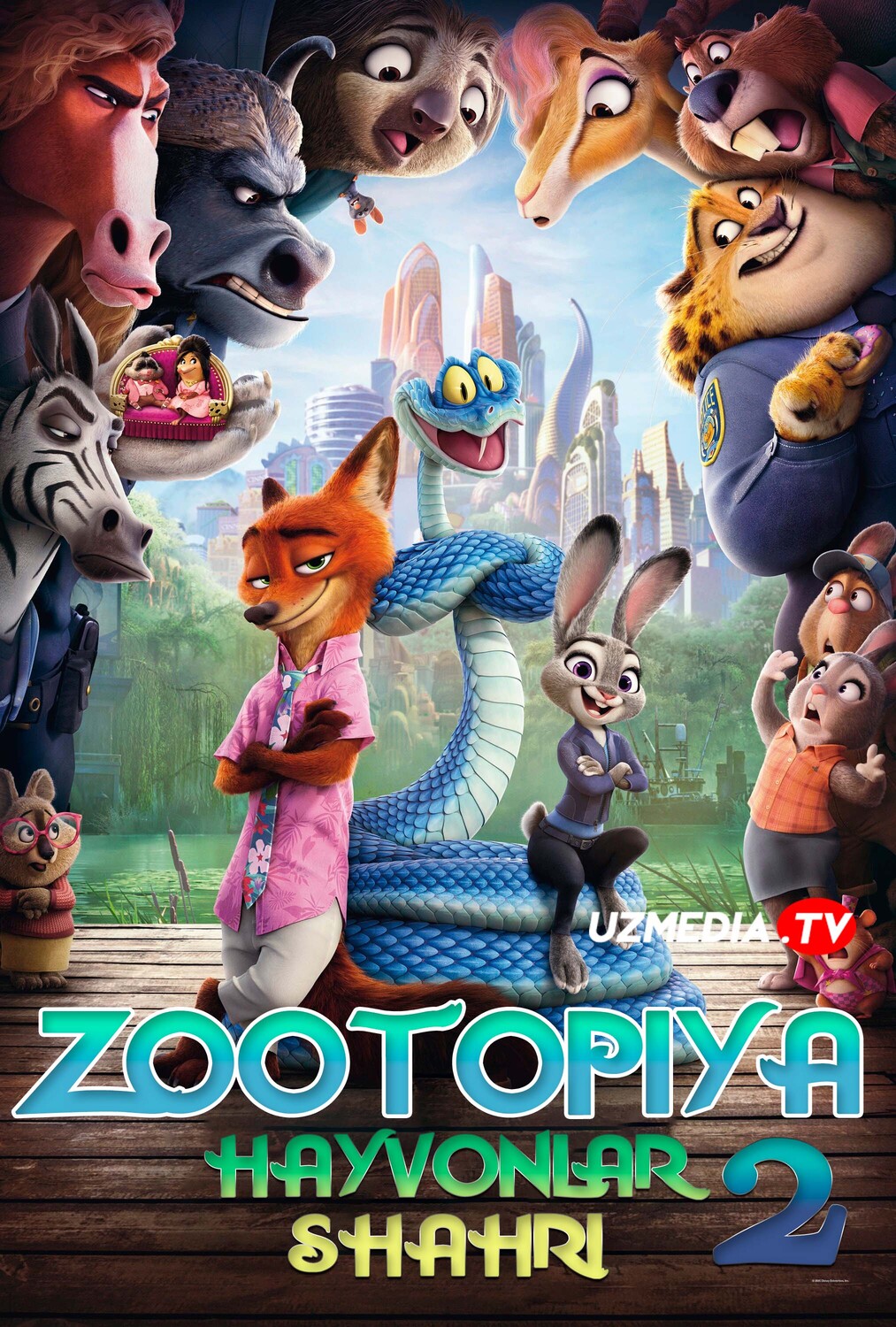Hayvonlar shahri 2 / Xayvonlar shaxri 2 / Zveropolis 2 / Zootopia 2 Multfilm Uzbek tilida 2025 tarjima O'zbek tilida Full HD skachat